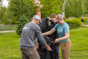 Beach cleanup event