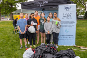 Beach cleanup event