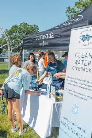 Beach cleanup event