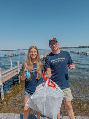 Beach cleanup event