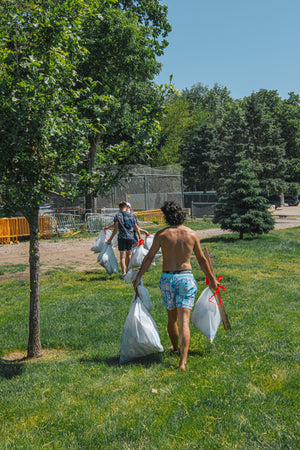 Beach cleanup event