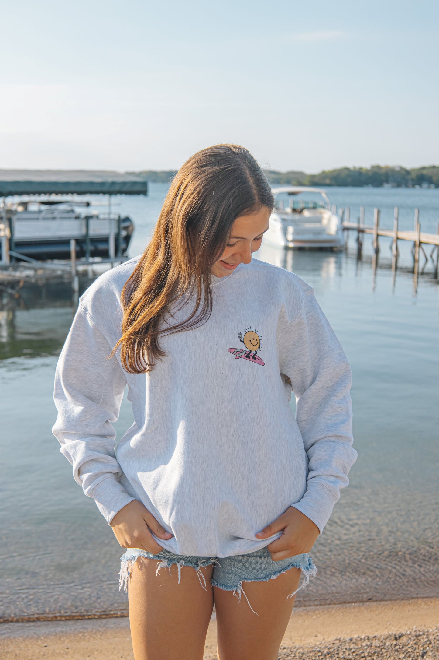 Happy Waves Crewneck