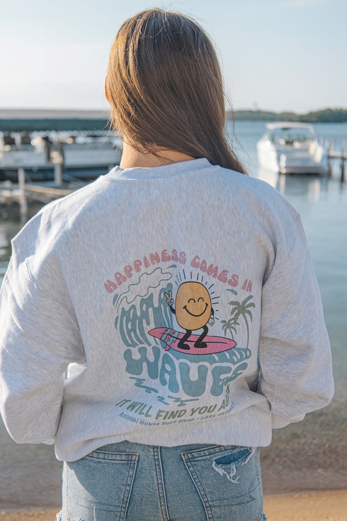 Happy Waves Crewneck